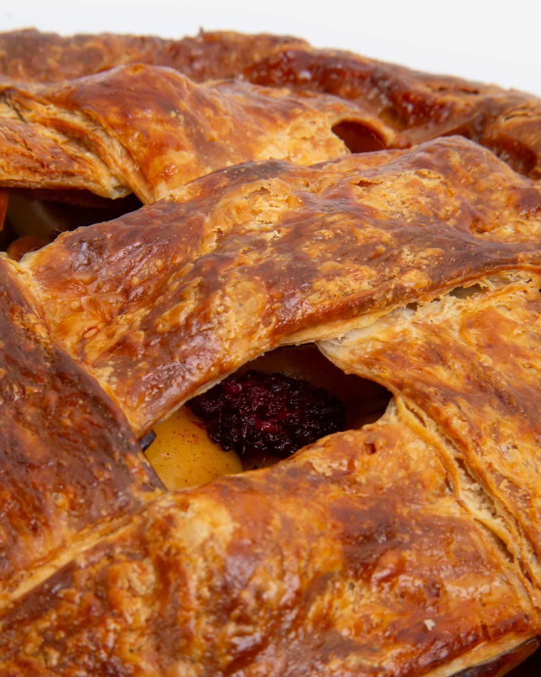 Dutch Apple Blackberry Pie